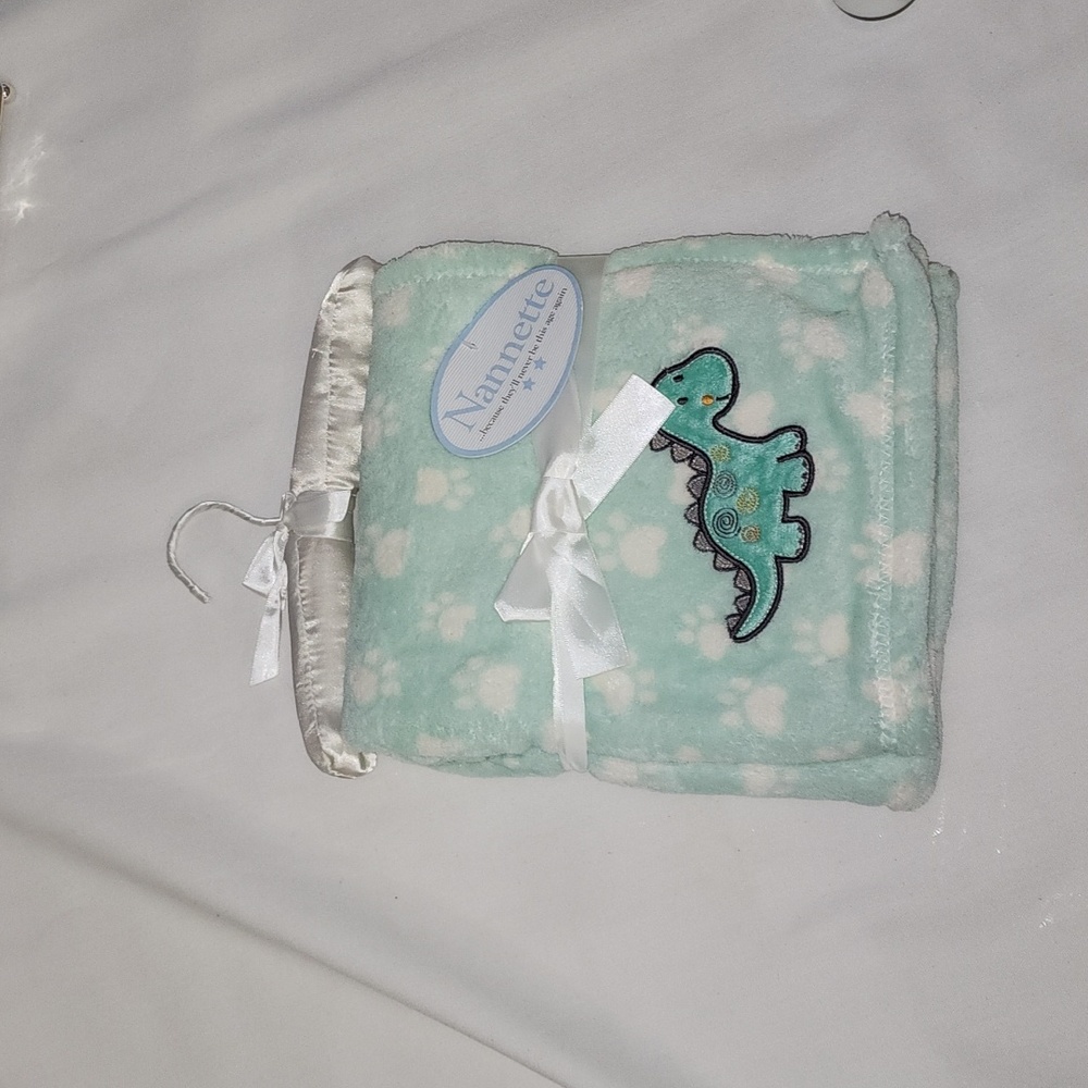 Nannette Baby Blanket Dinosaur